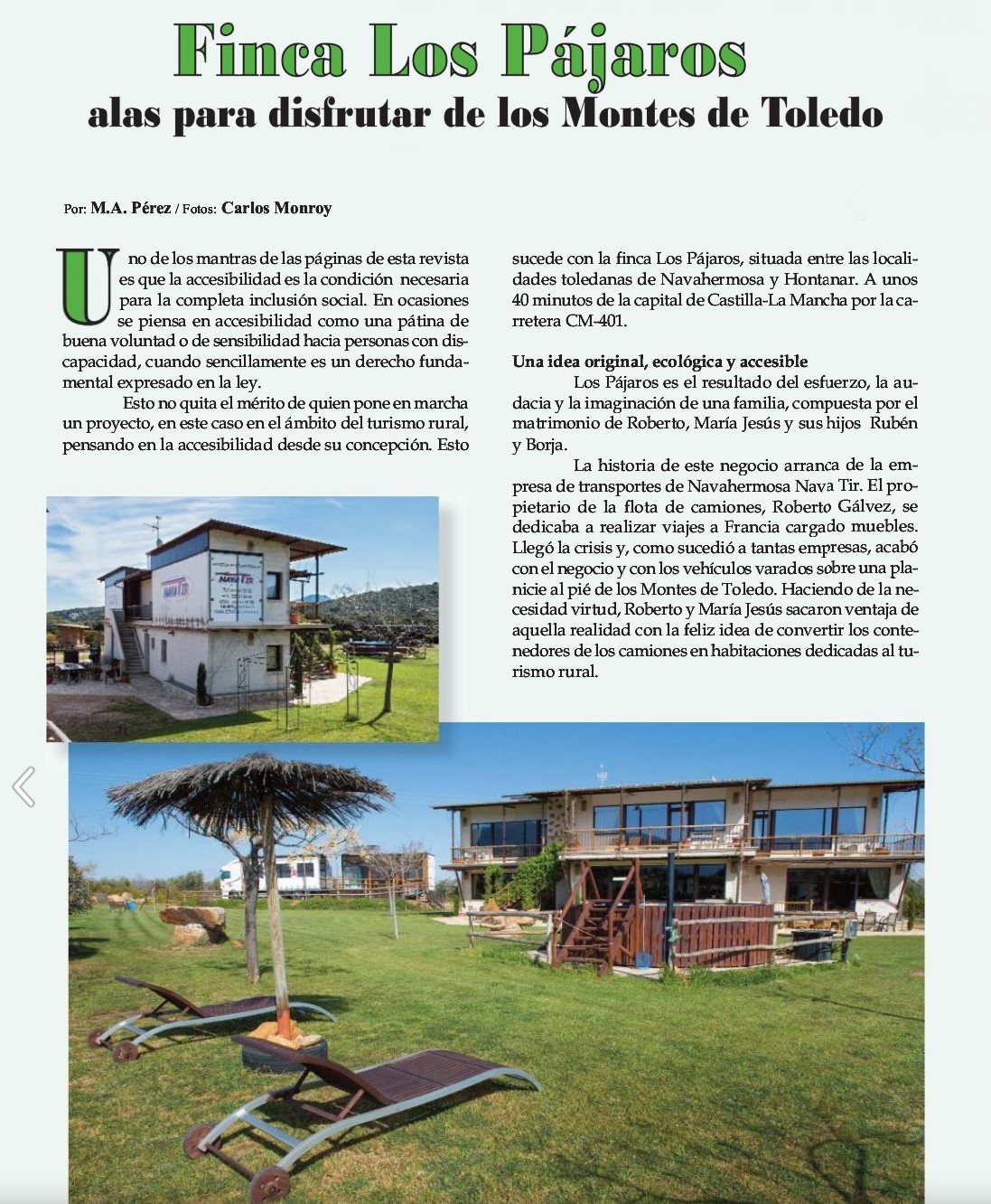 Infomédula - Casa Rural Finca los Pájaros