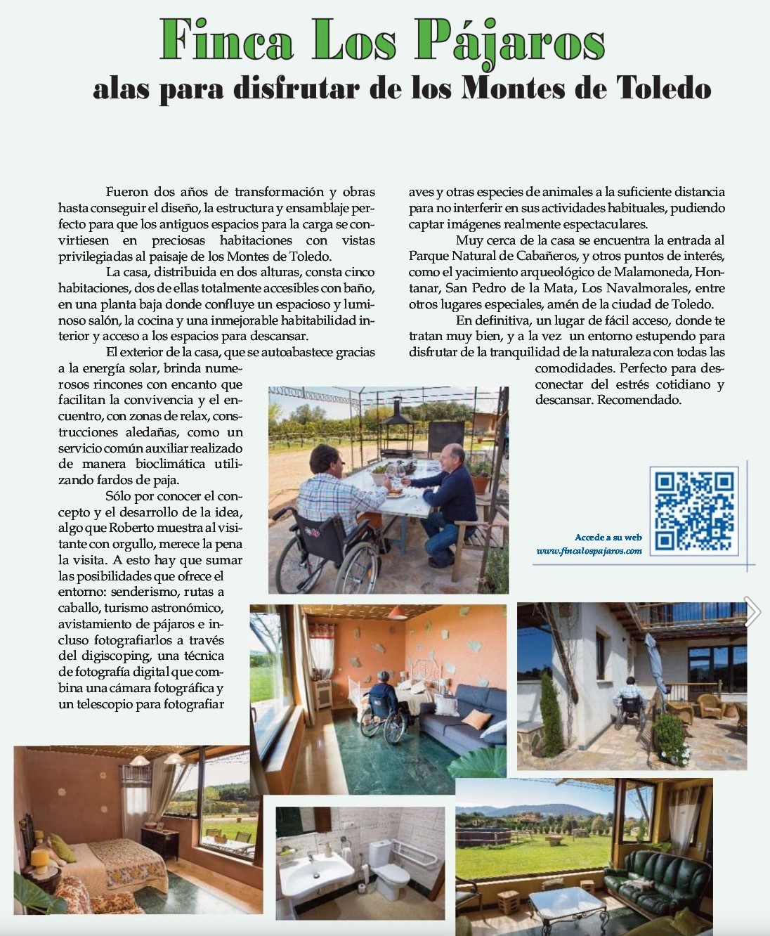 Infomédula - Casa Rural Finca los Pájaros